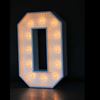 Lichtletter O of cijfer 1